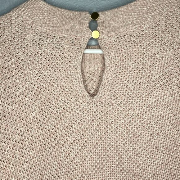 Loft Knit Pale Pink Crew Neck Sweater Size Small - Picture 8 of 10